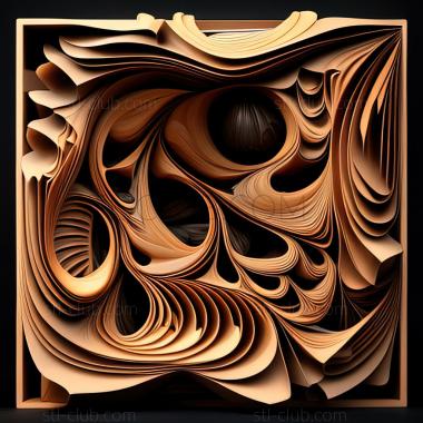 3D model st abstract painting (STL)